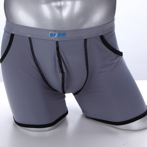 Men's Underwear With Pockets Ultra-thin Ice Silk Boxer