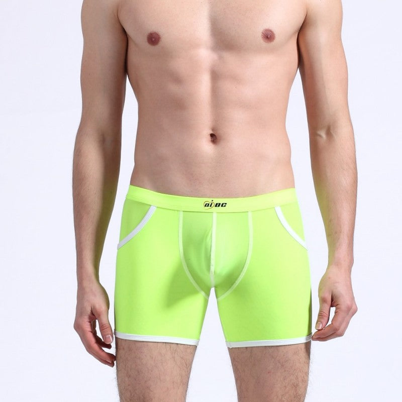 Men's Underwear With Pockets Ultra-thin Ice Silk Boxer