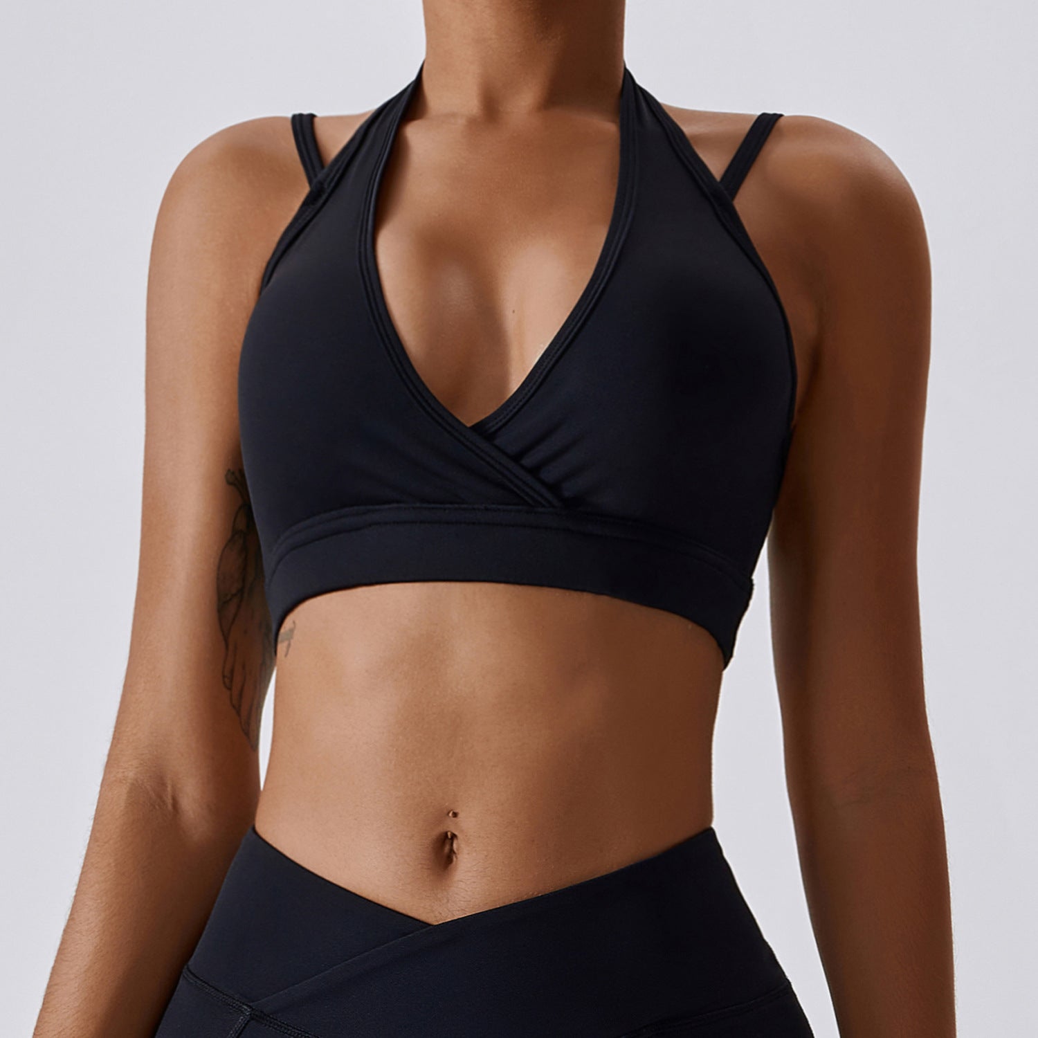 Push Up Halter Neck Yoga Bra