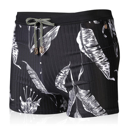 Men's Hot Spring Camouflage Boxer Swimming Trunks