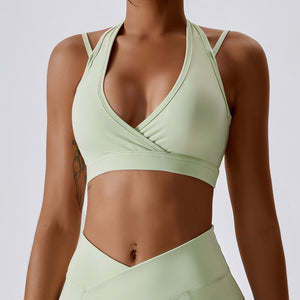 Push Up Halter Neck Yoga Bra